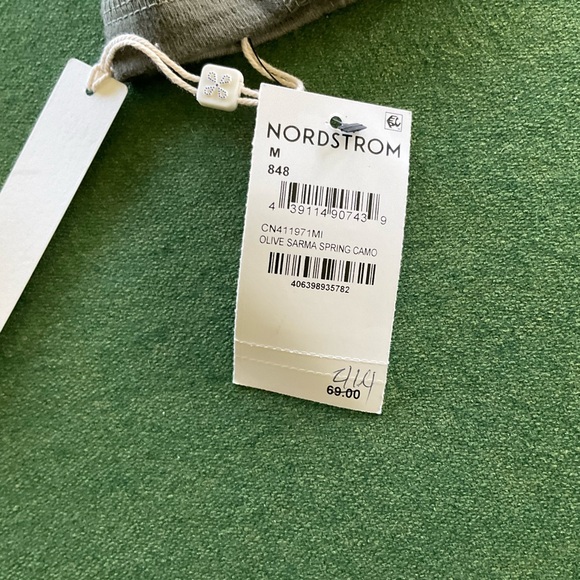 Caslon Drape Collar Knit Blazer in Olive Camo Print BNWT Medium - Picture 4 of 5